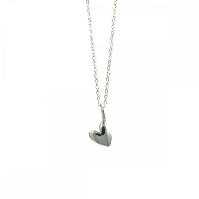 Sterling Silver Devotion Heart Necklace