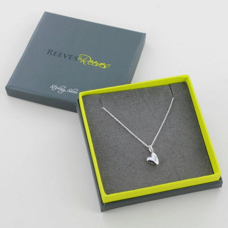 Sterling Silver Devotion Heart Necklace