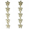 Sterling Silver Gold Plate Daisy Chain Drop Earrings