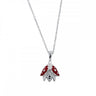 Sterling Silver Enamel Ladybird Necklace