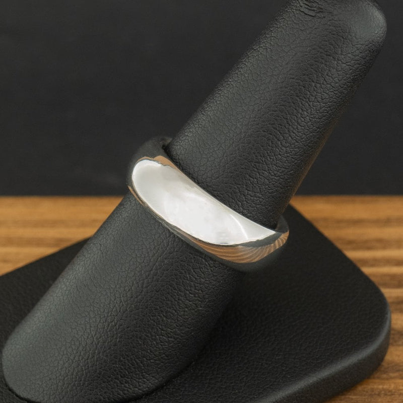 Palladium 6.6mm Band Ring Size N 1/2 10g