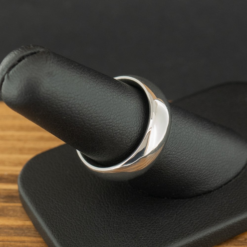 Palladium 6.6mm Band Ring Size N 1/2 10g