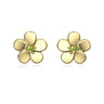 9ct Gold Peridot Flower Studs