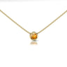 Citrine Rubover Set Necklace
