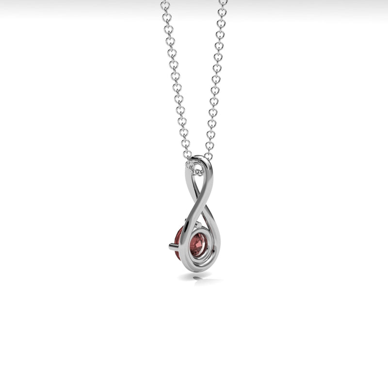 Garnet Twist Necklace