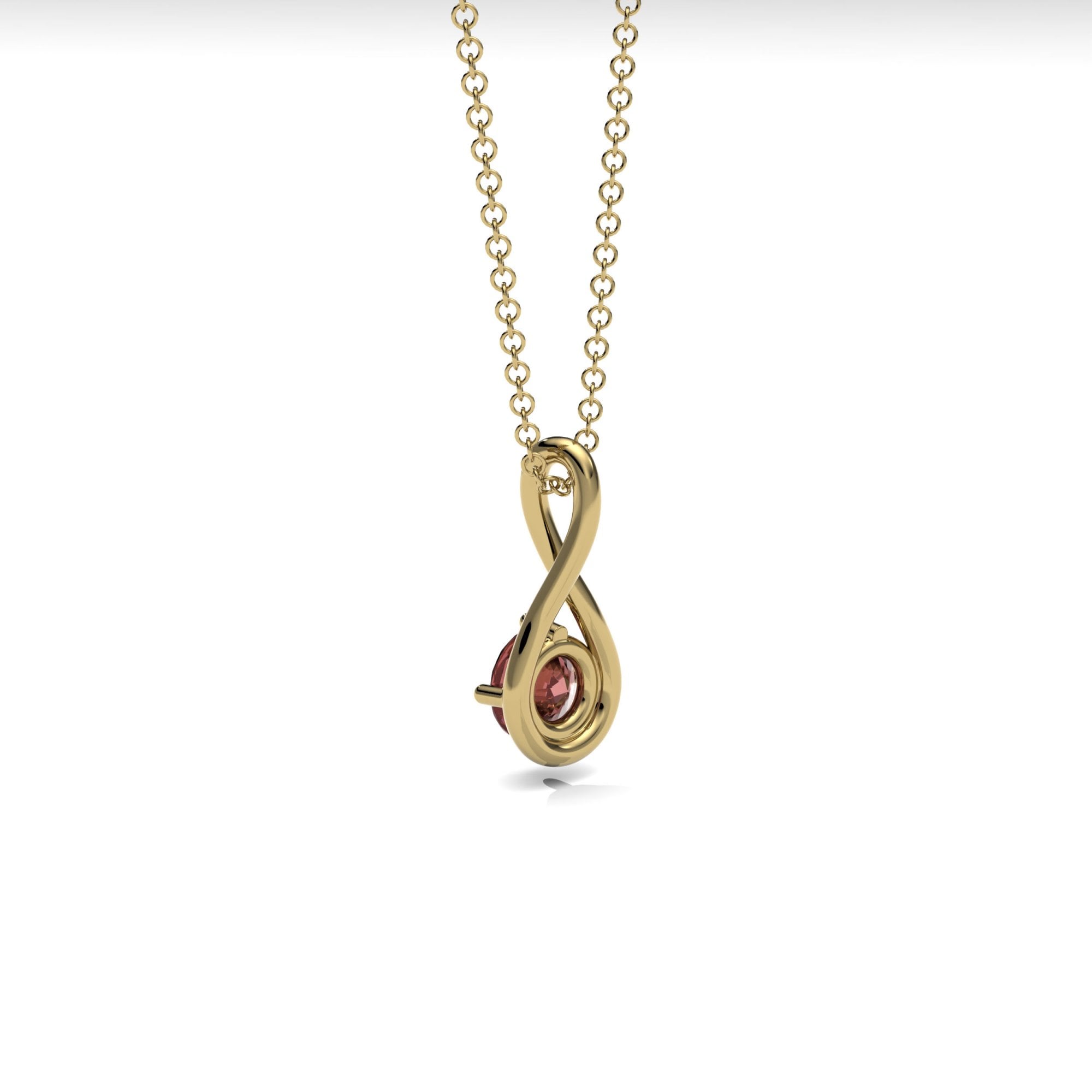 Garnet Twist Necklace