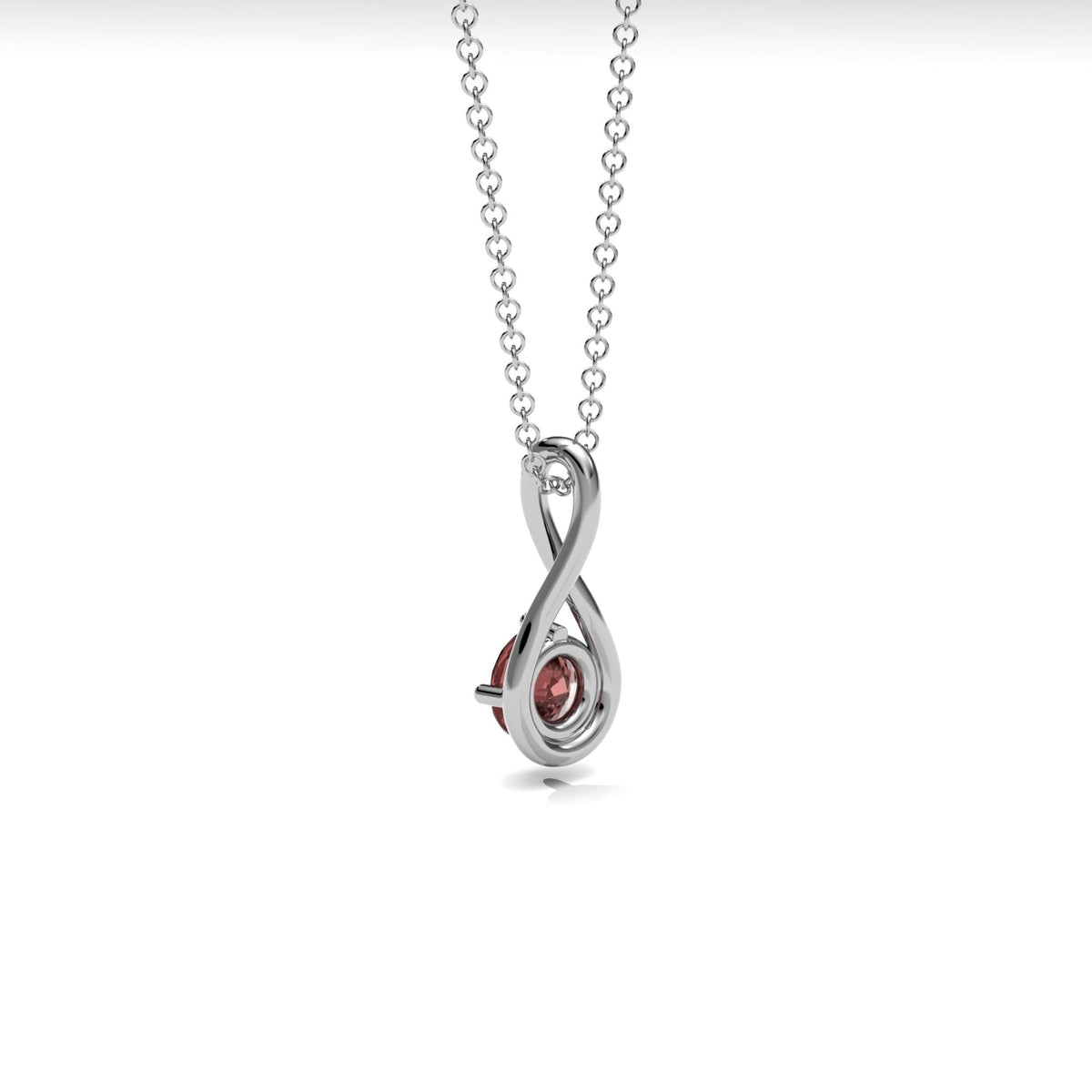 Garnet Twist Necklace