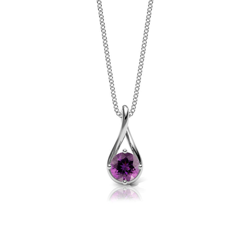 Amethyst Twist Necklace