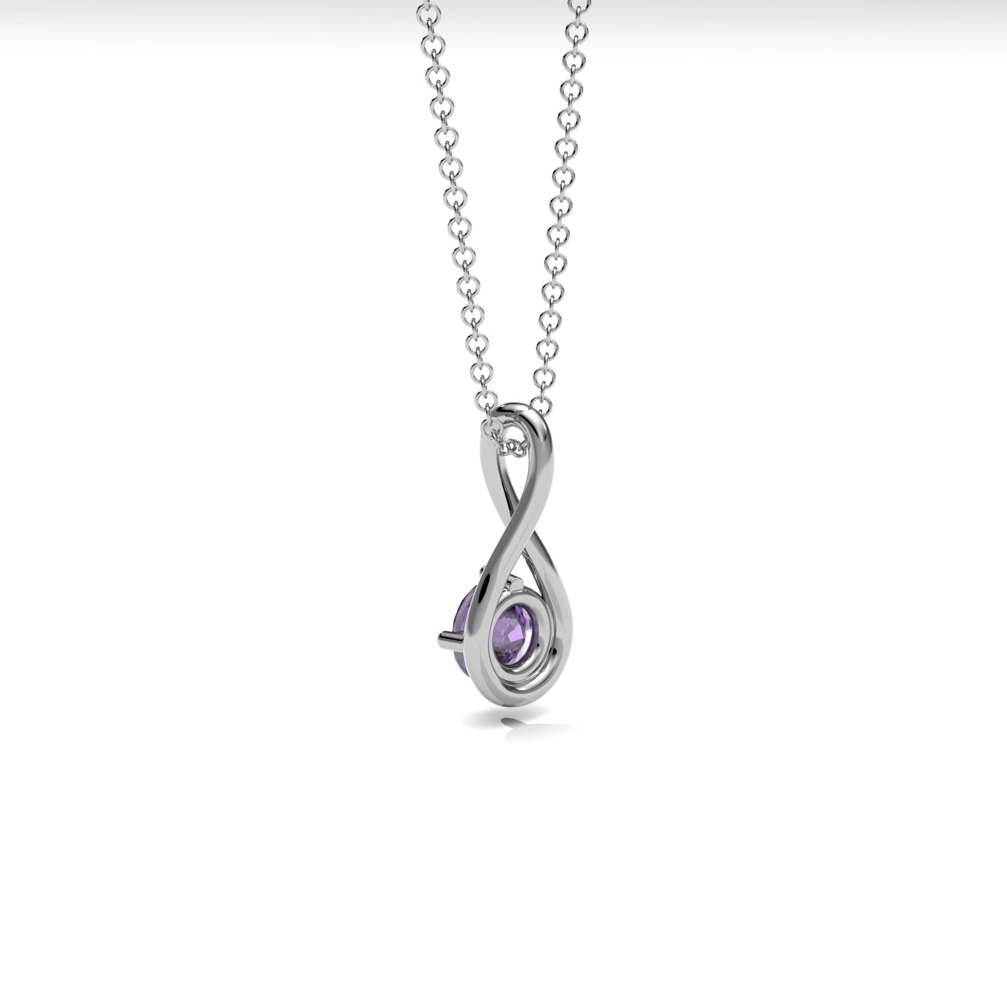 Amethyst Twist Necklace