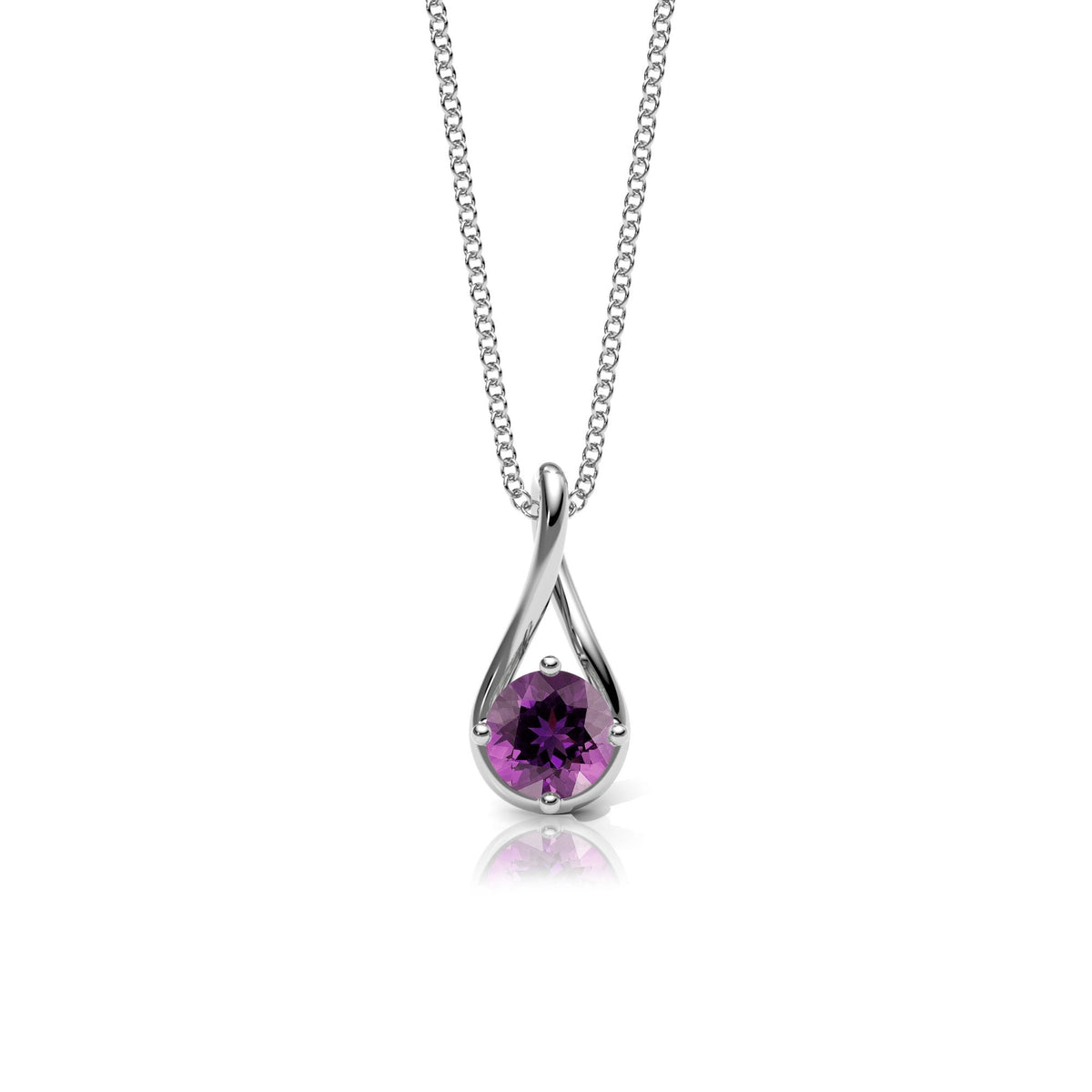 Amethyst Twist Necklace