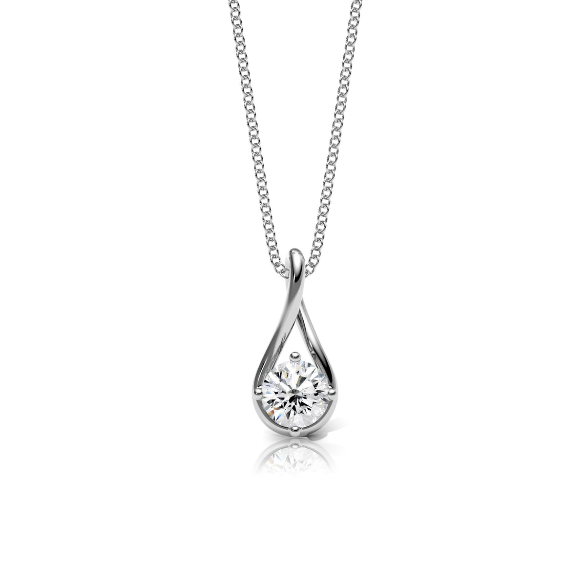 Lab Diamond Twist Necklace