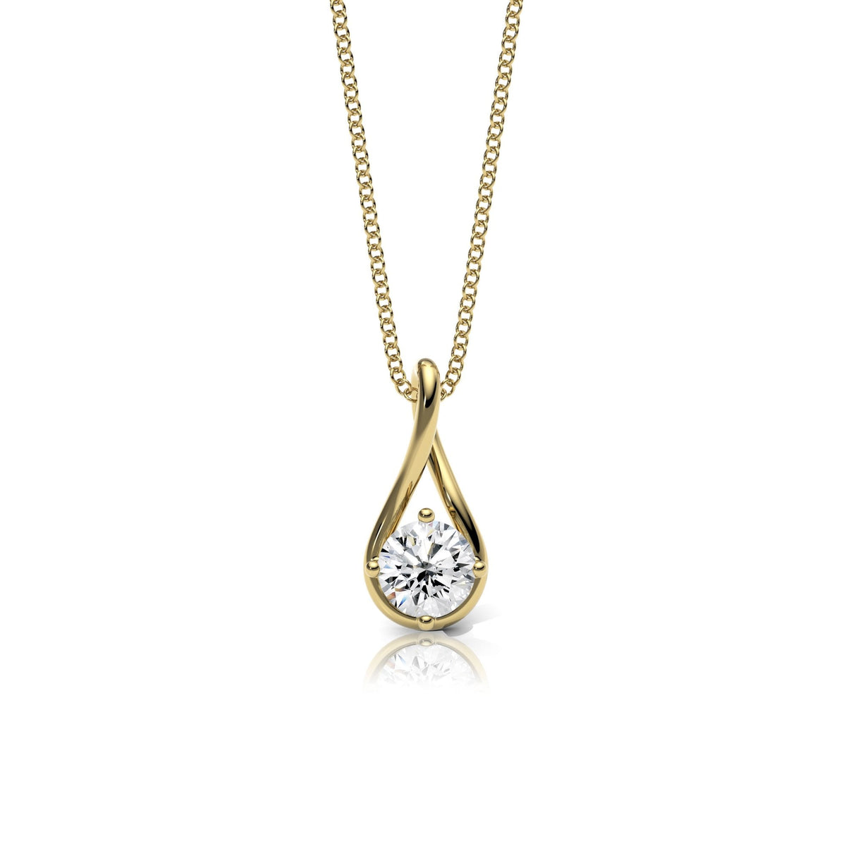 Lab Diamond Twist Necklace