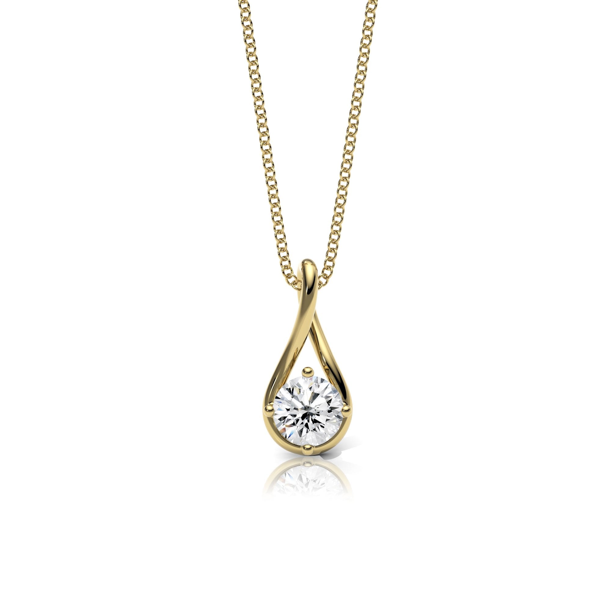 Lab Diamond Twist Necklace