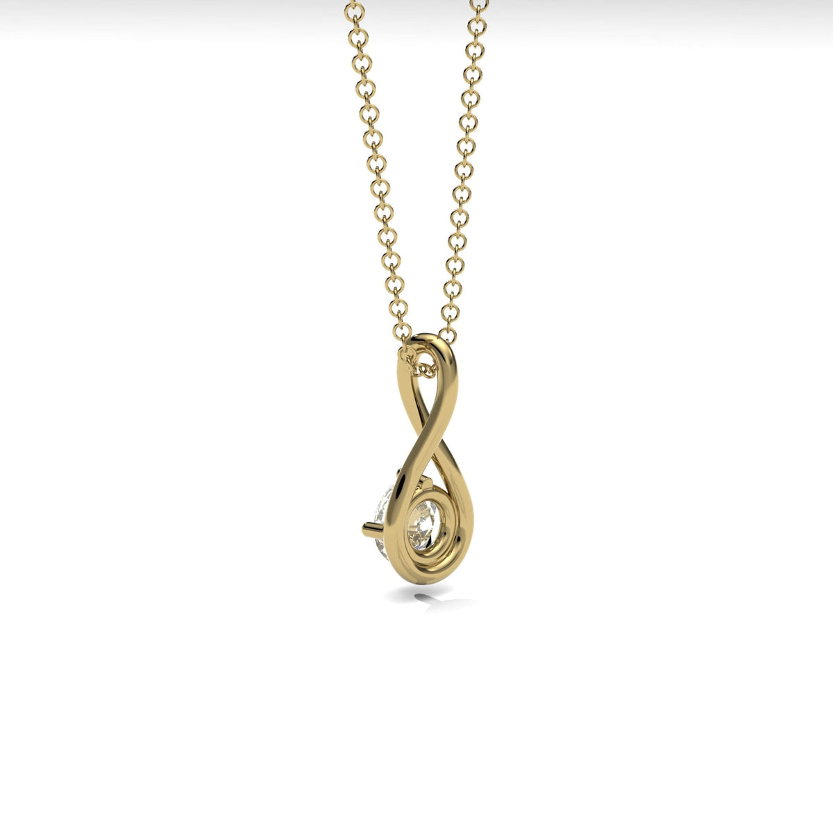 Lab Diamond Twist Necklace