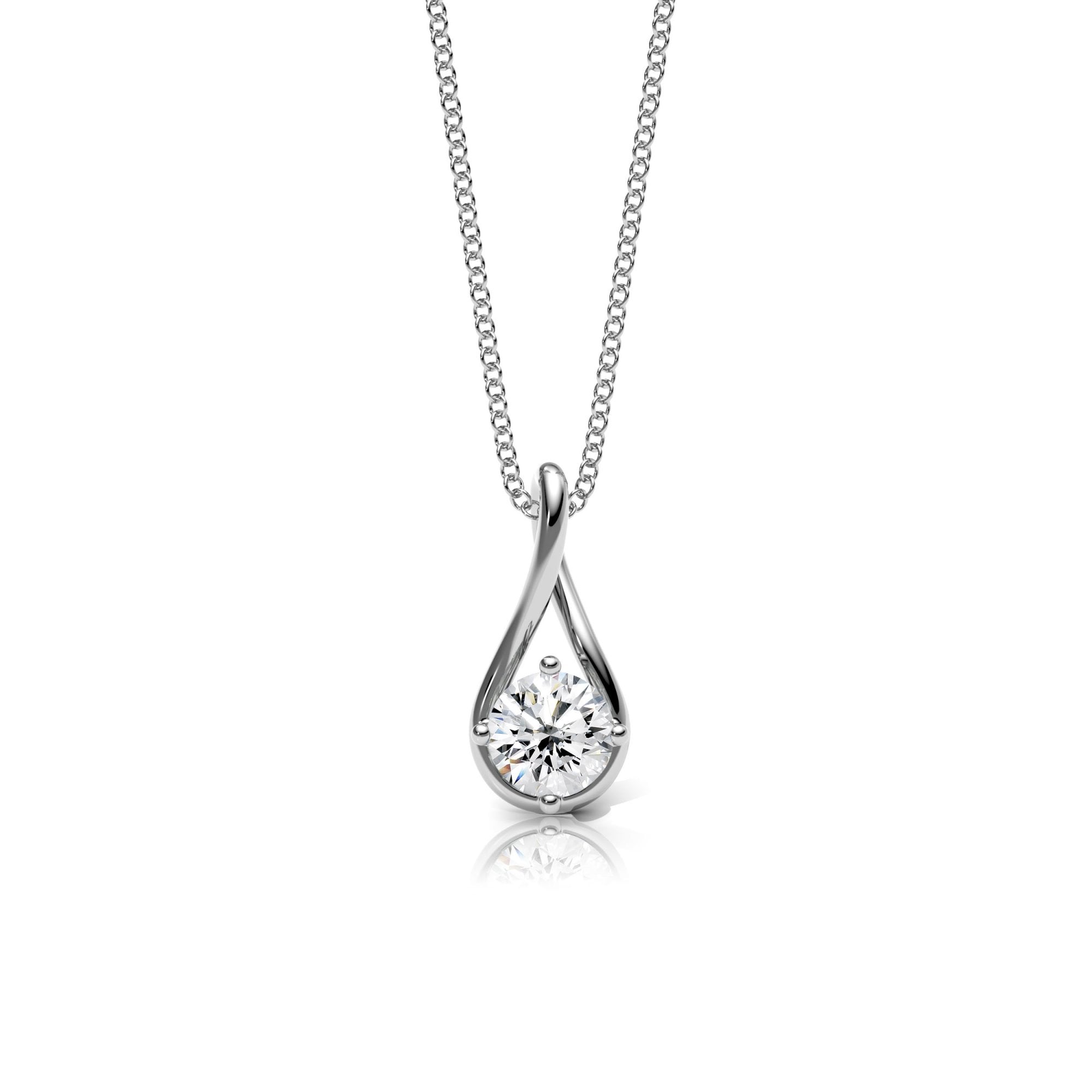 Lab Diamond Twist Necklace