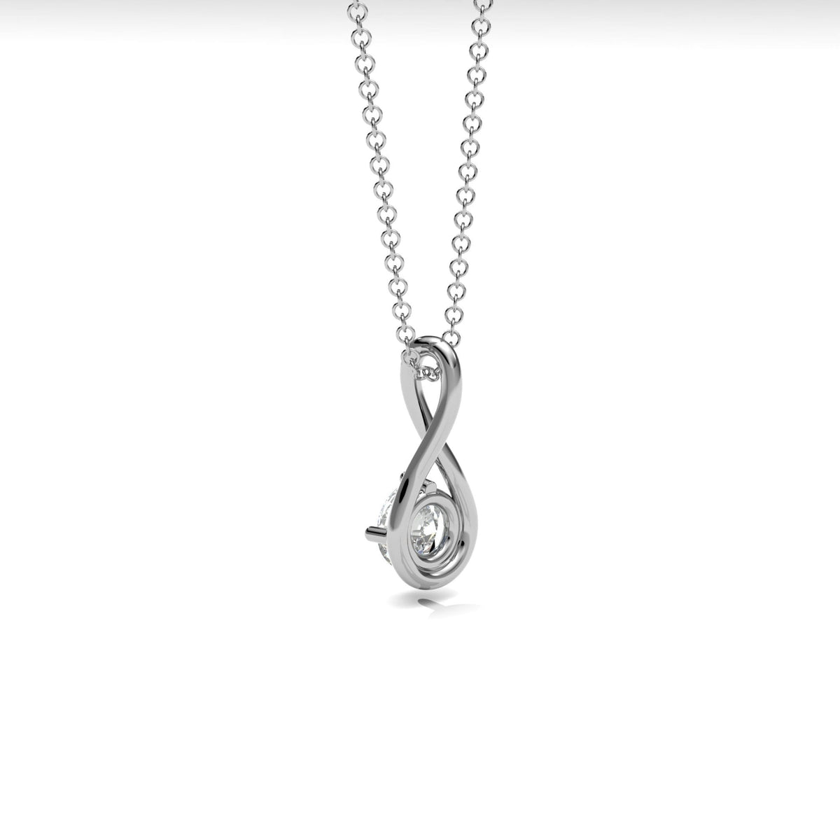 Lab Diamond Twist Necklace