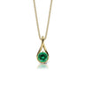 Lab Emerald Twist Necklace