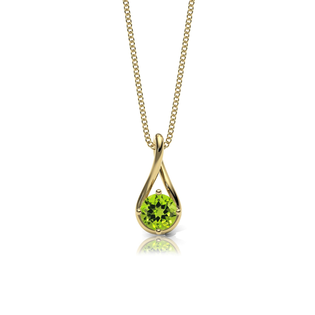 Peridot Twist Necklace