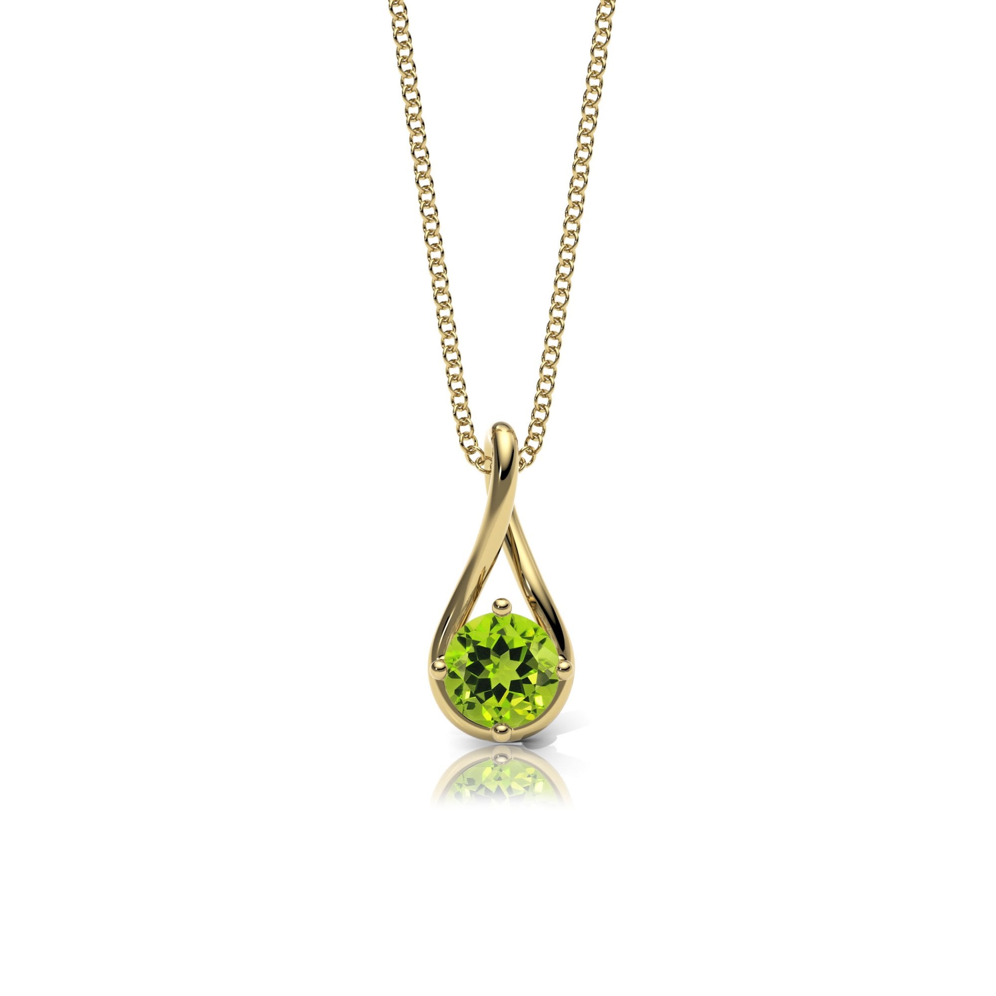 Peridot Twist Necklace