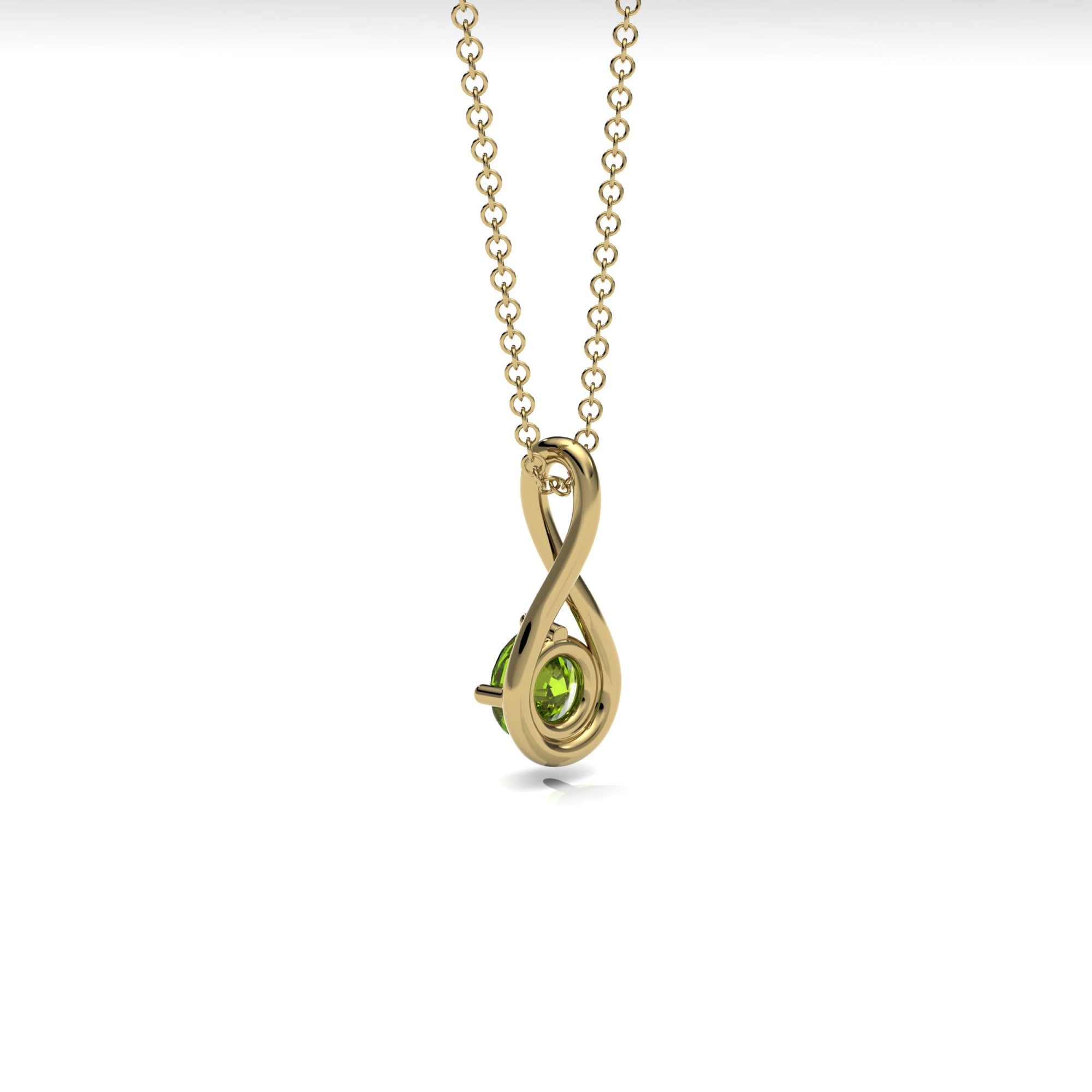 Peridot Twist Necklace