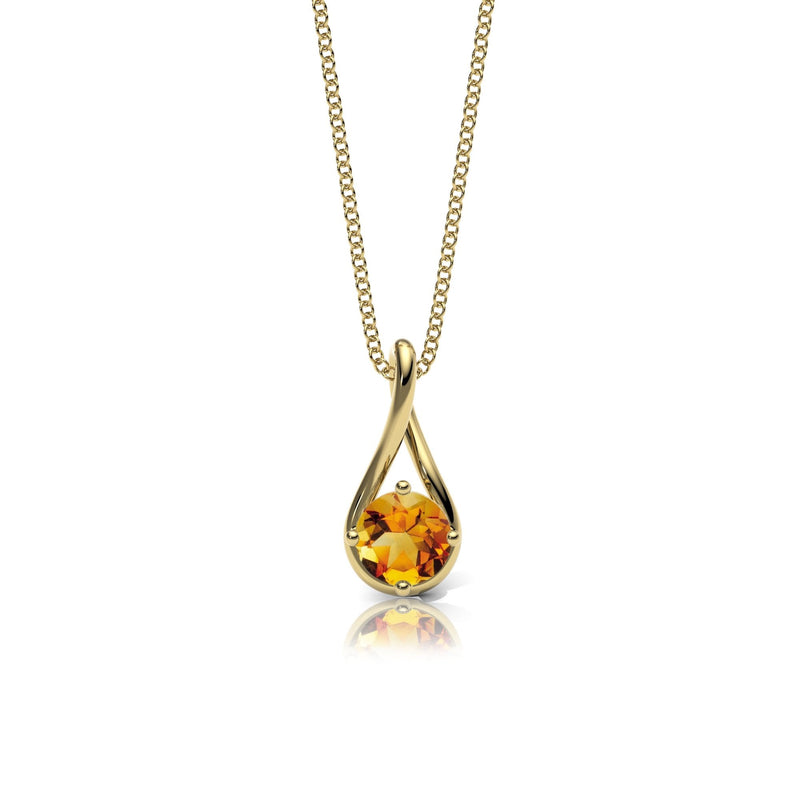 Citrine Twist Necklace