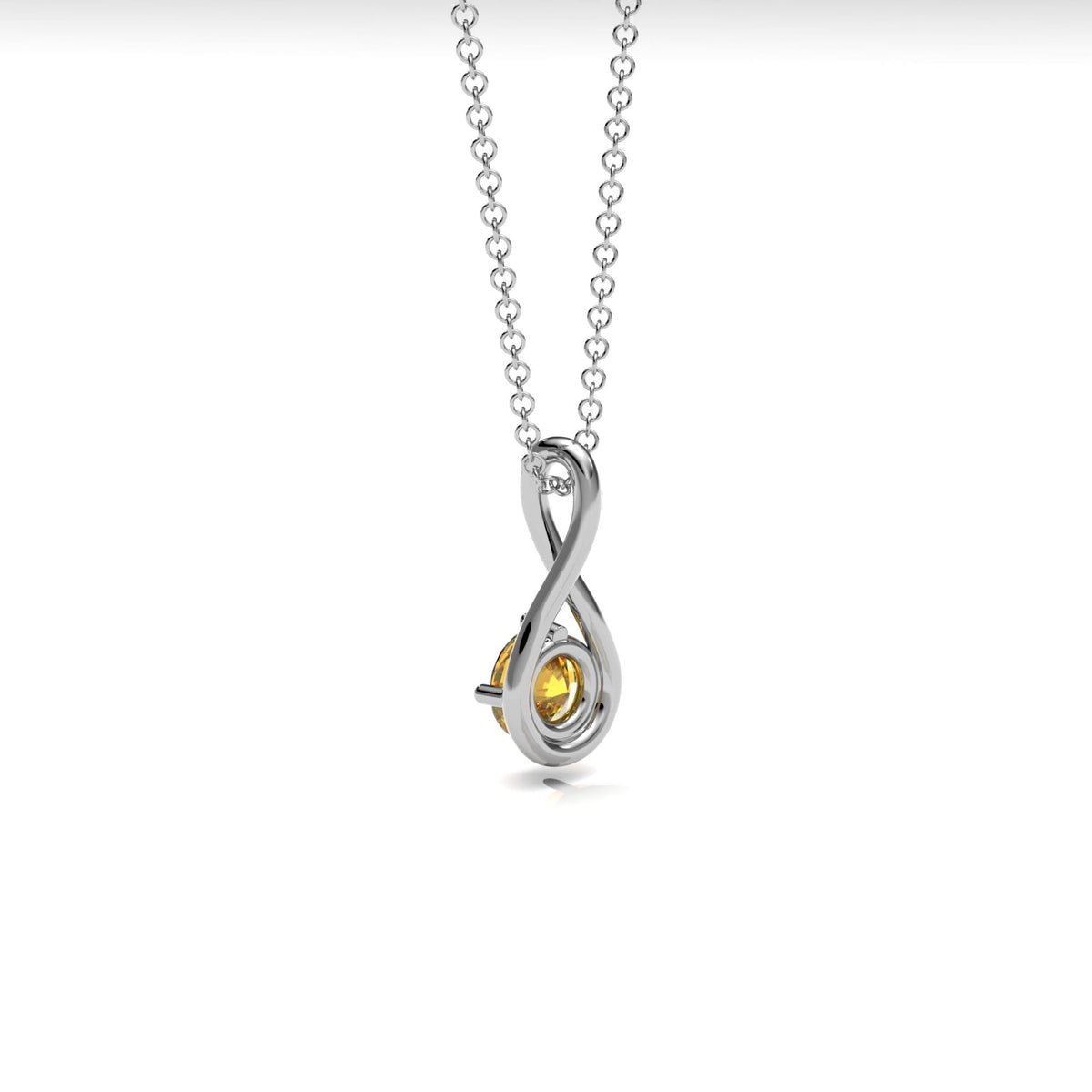 Citrine Twist Necklace