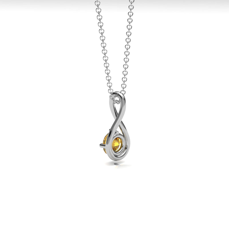 Citrine Twist Necklace