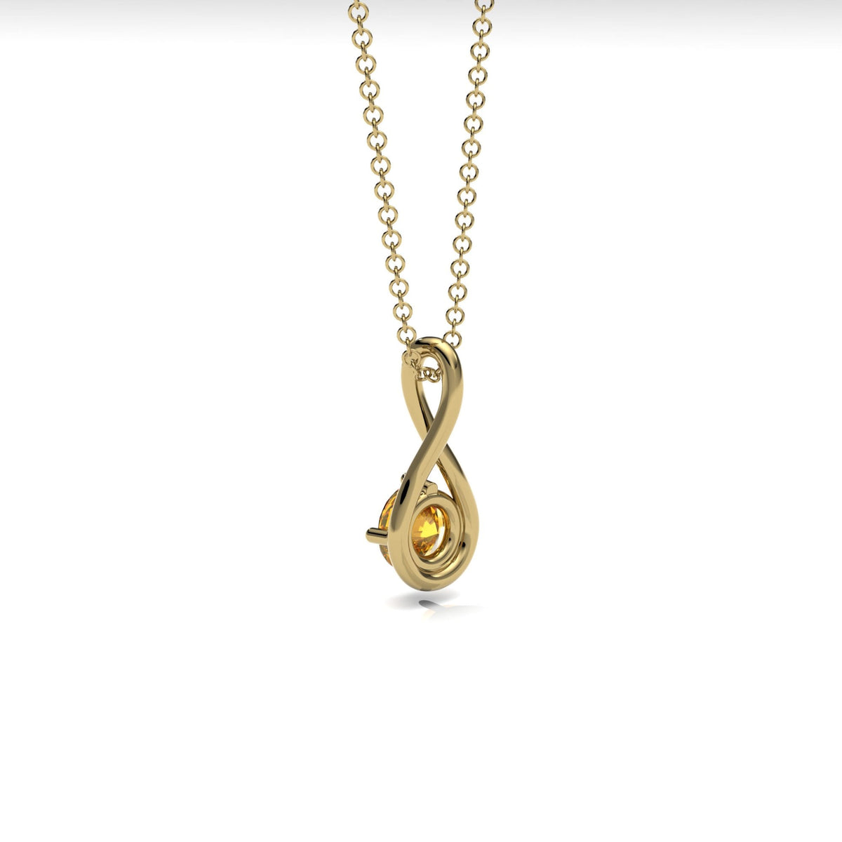 Citrine Twist Necklace