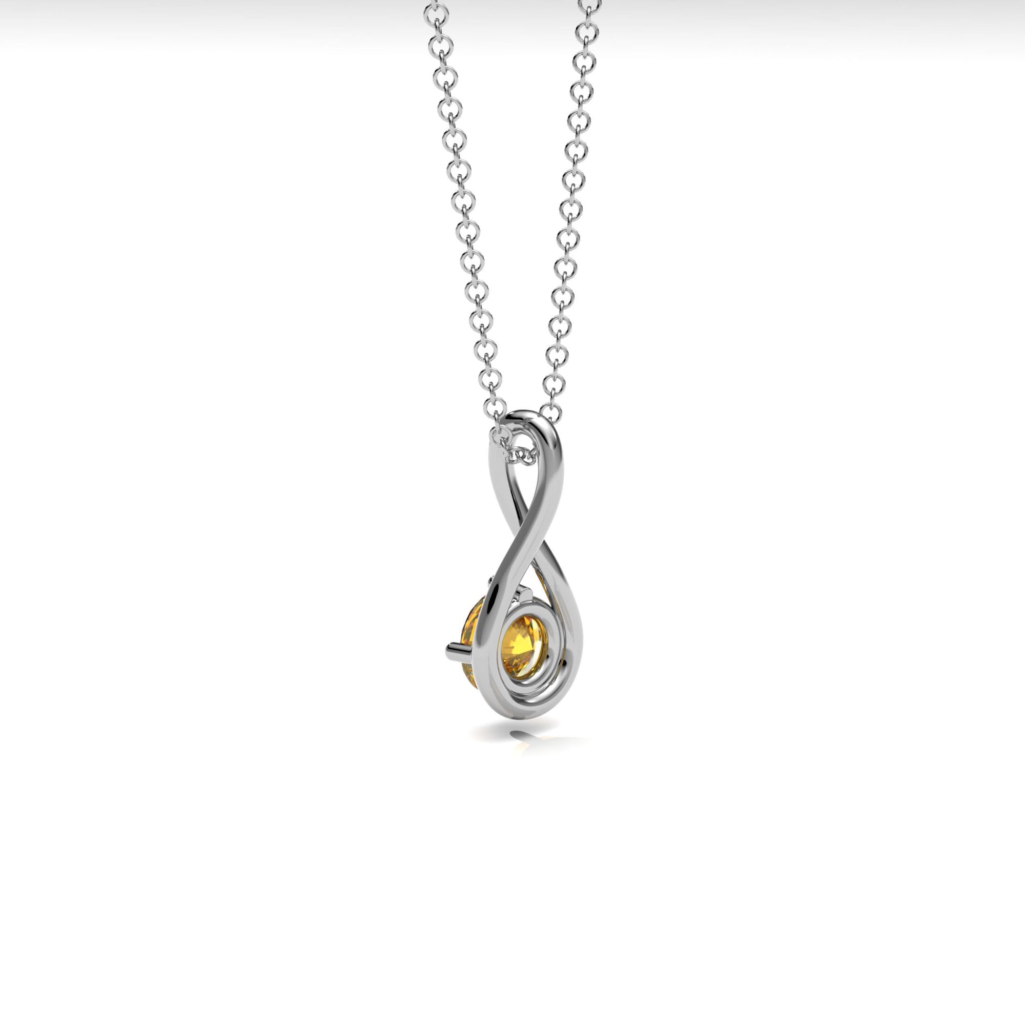 Citrine Twist Necklace