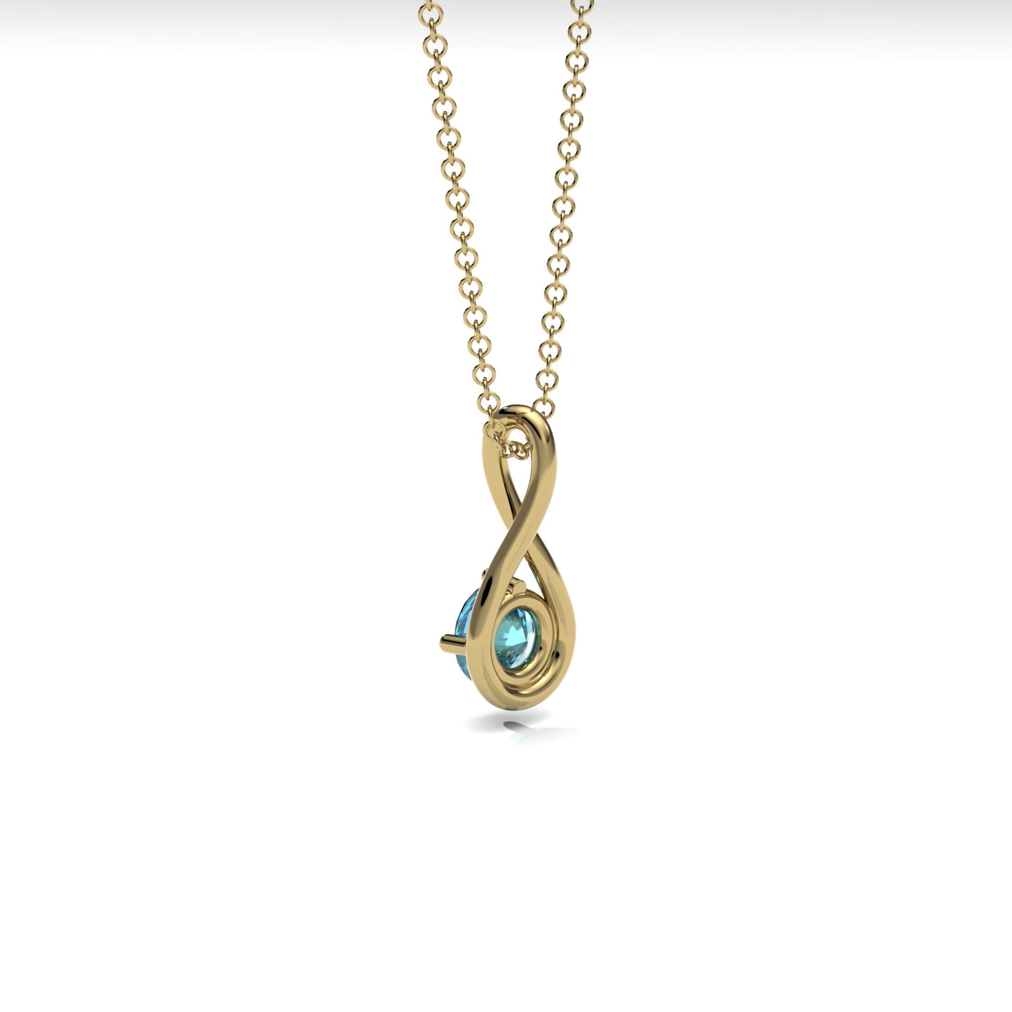Topaz Twist Necklace