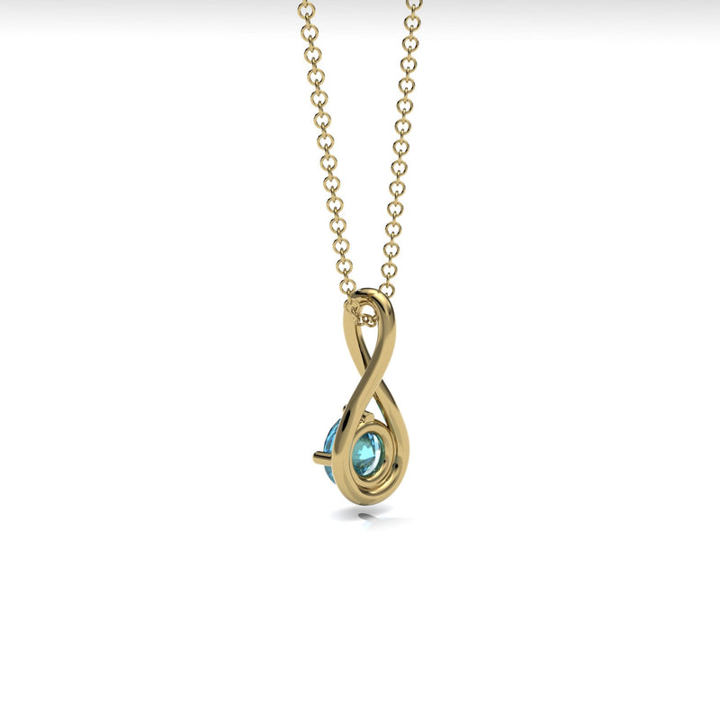 Topaz Twist Necklace