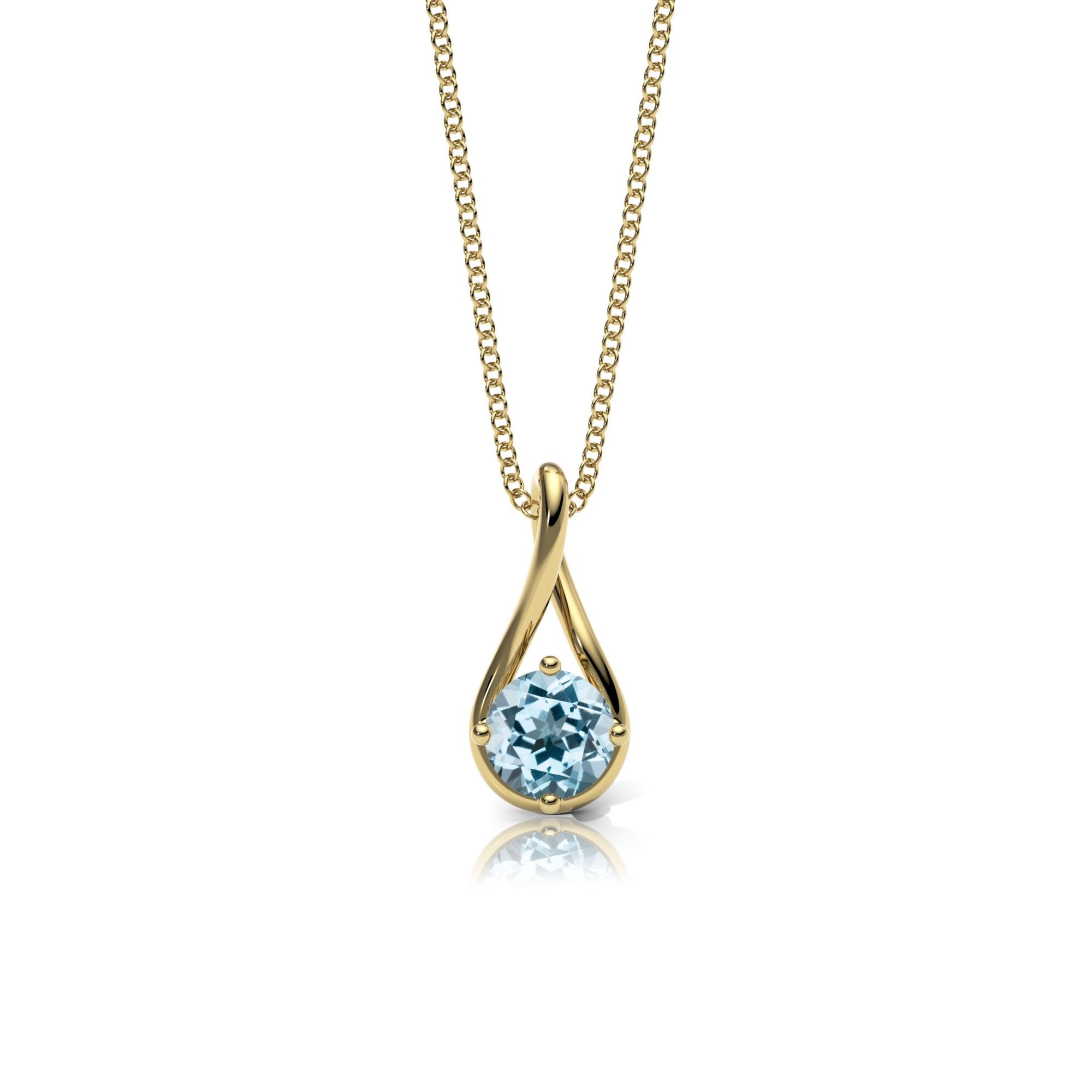 Topaz Twist Necklace
