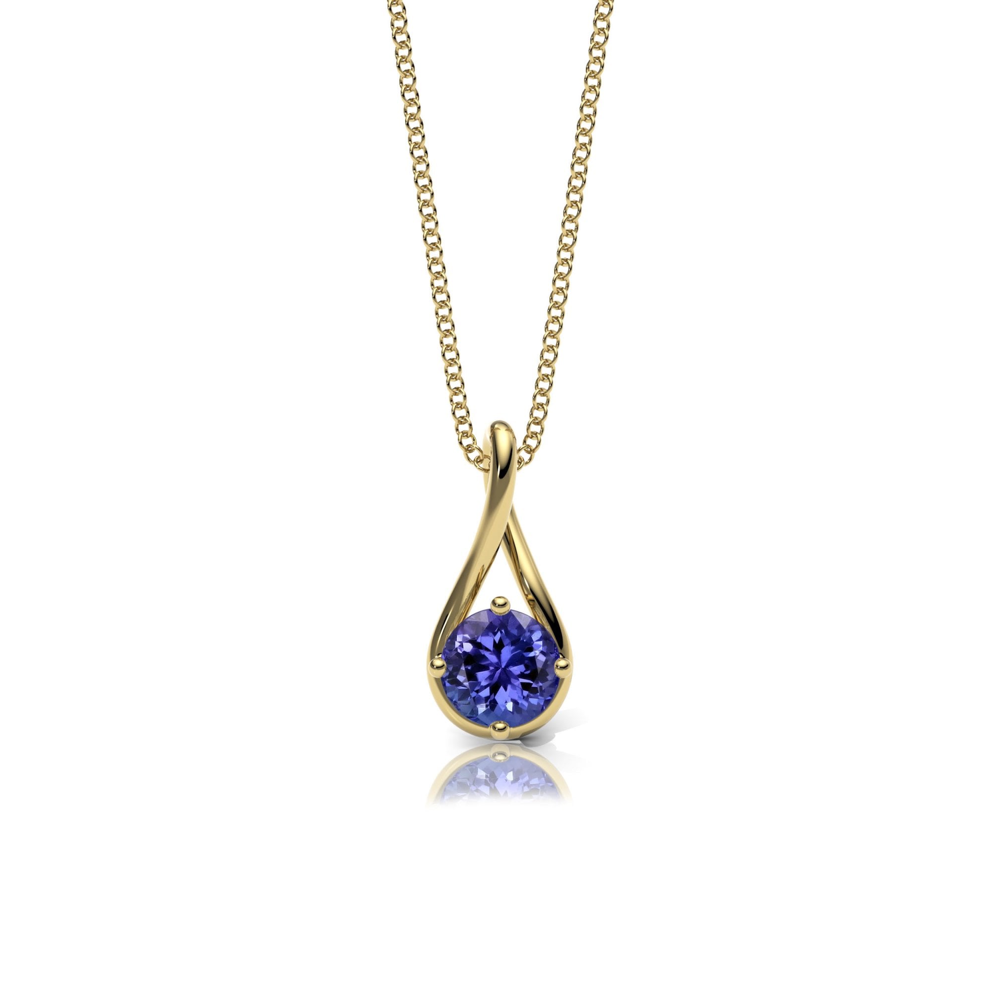 Tanzanite Twist Necklace
