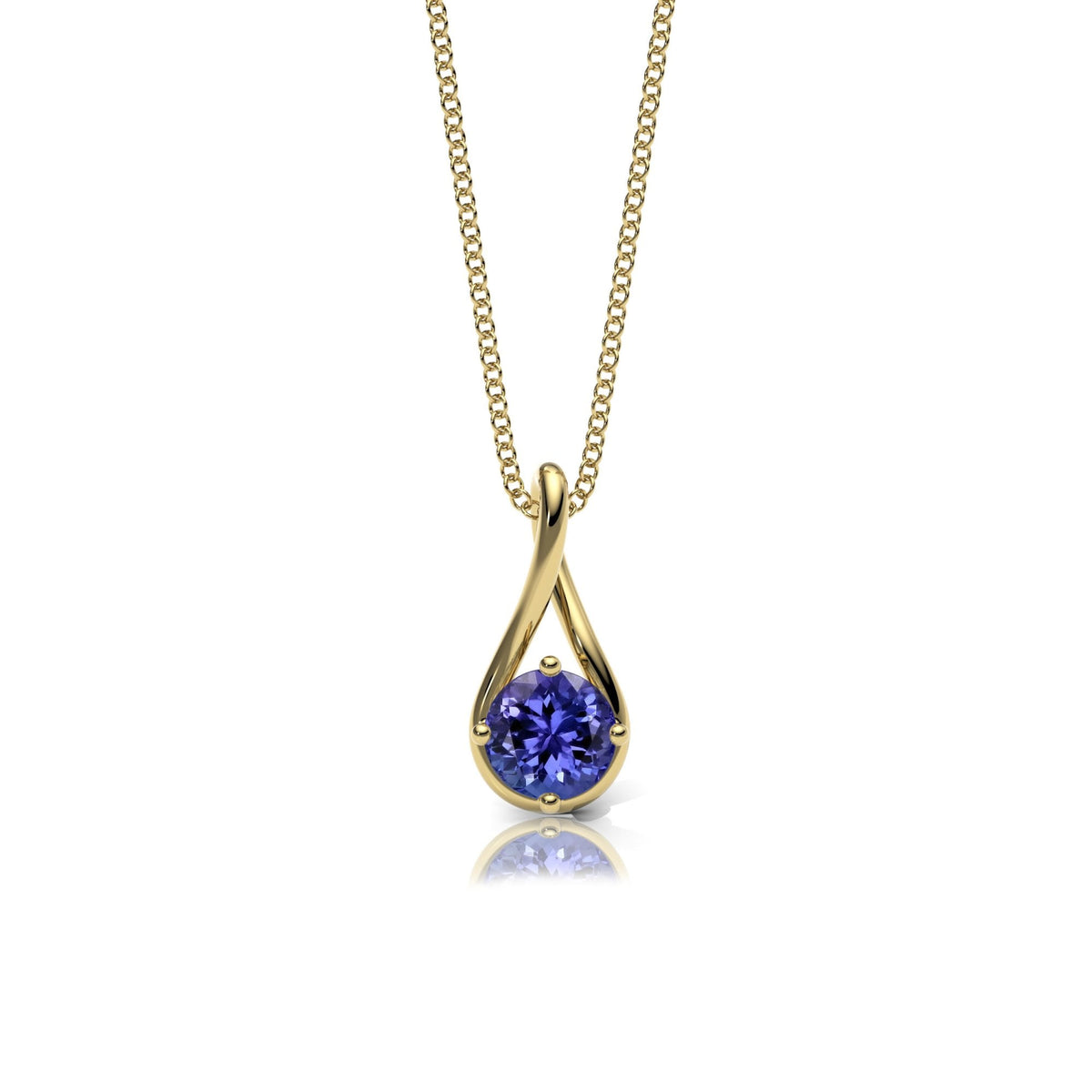 Tanzanite Twist Necklace