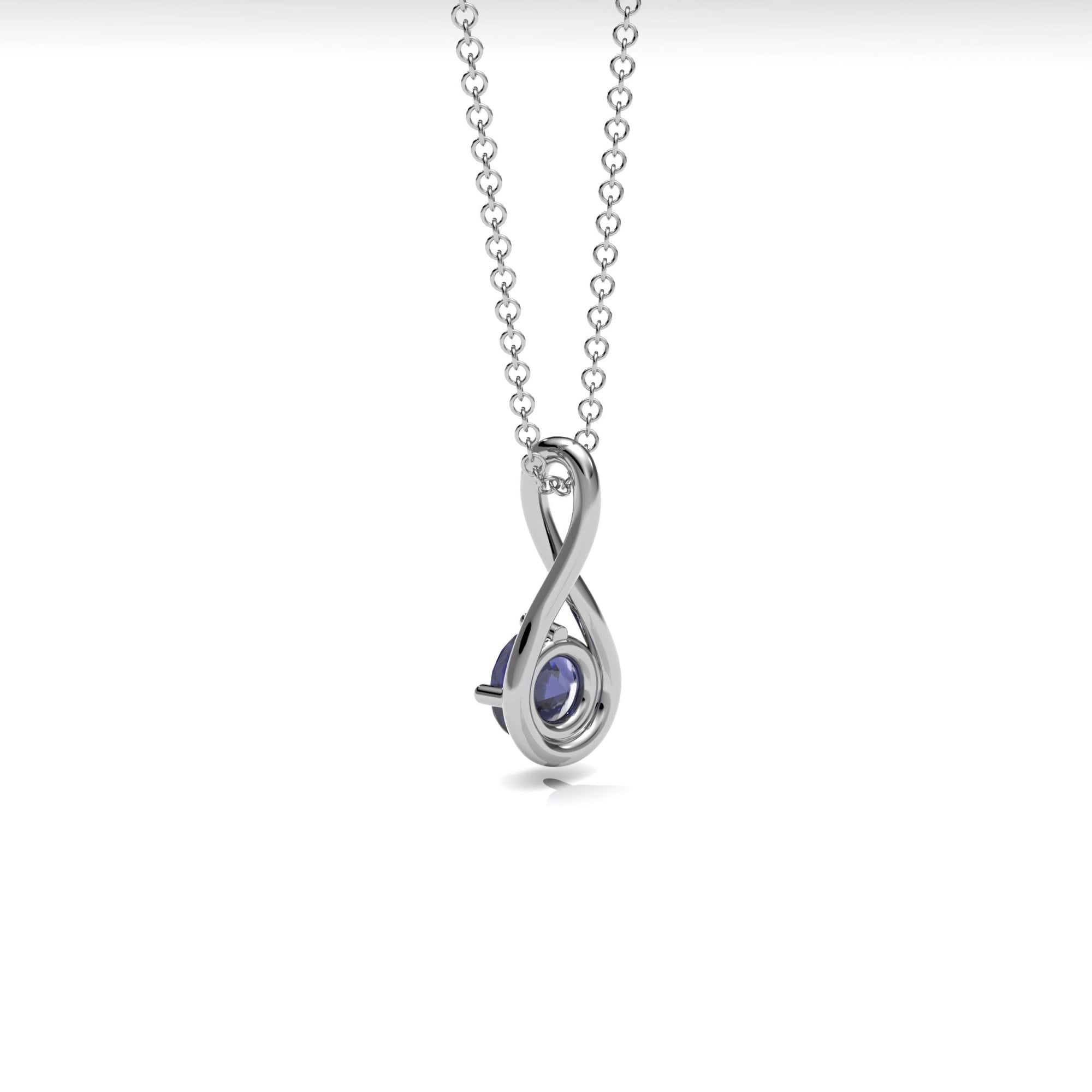 Tanzanite Twist Necklace