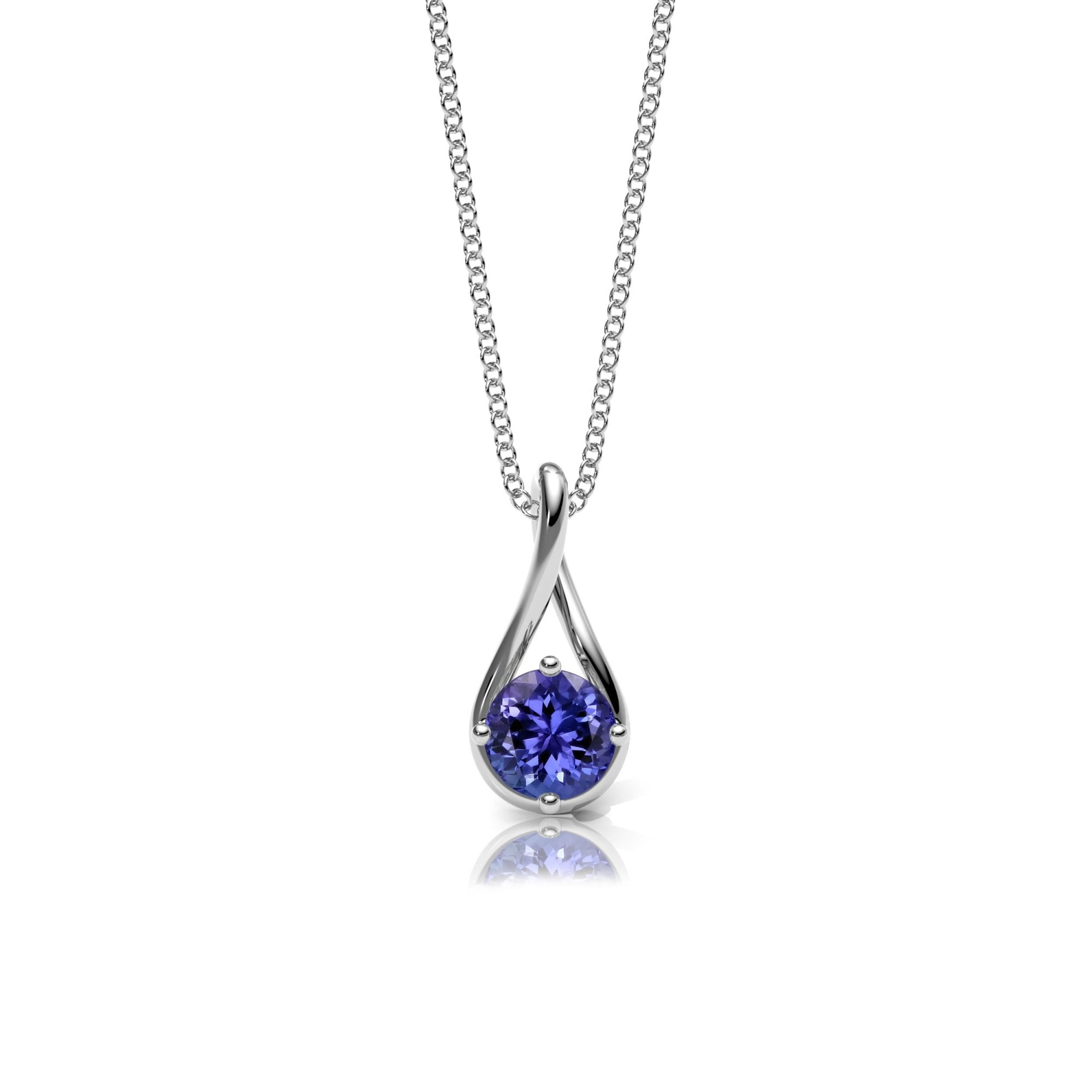 Tanzanite Twist Necklace