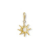 Charm Pendant Sun Mother Of Pearl Stone