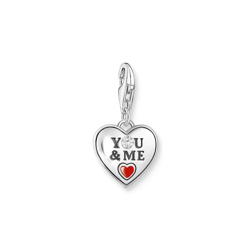 Charm Pendant You & Me Heart