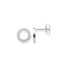 Ear Studs Large Circles Silver