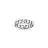 Silver Ring With Chain Links