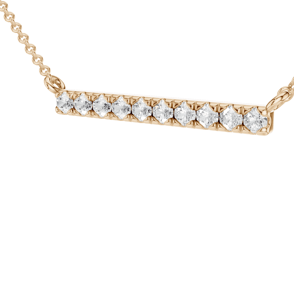 Diamond Bar Necklace