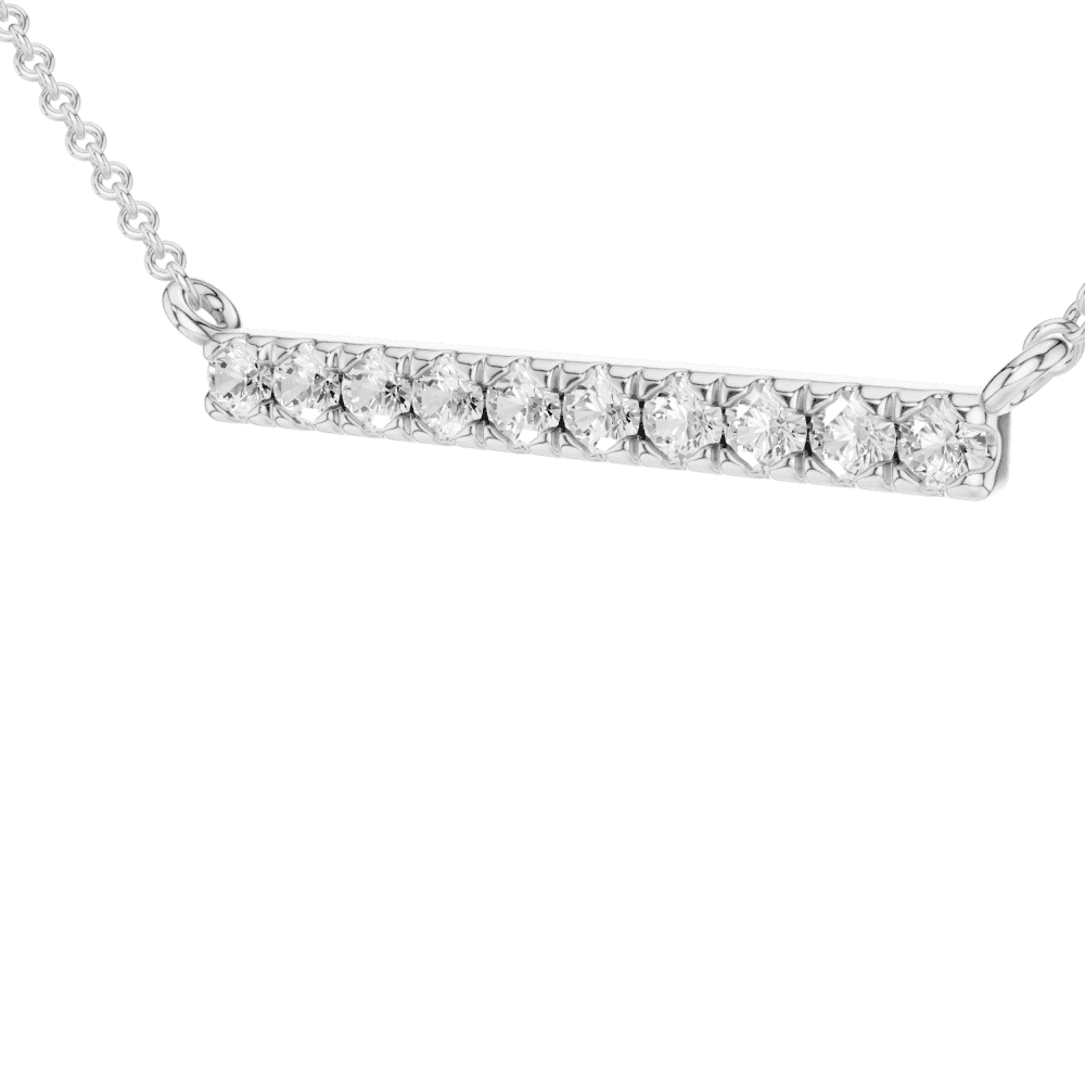 Diamond Bar Necklace