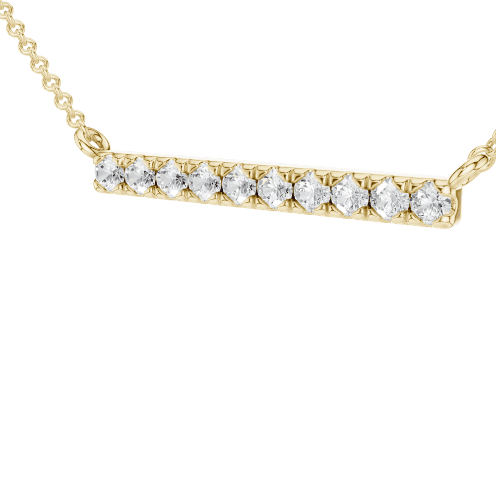 Diamond Bar Necklace