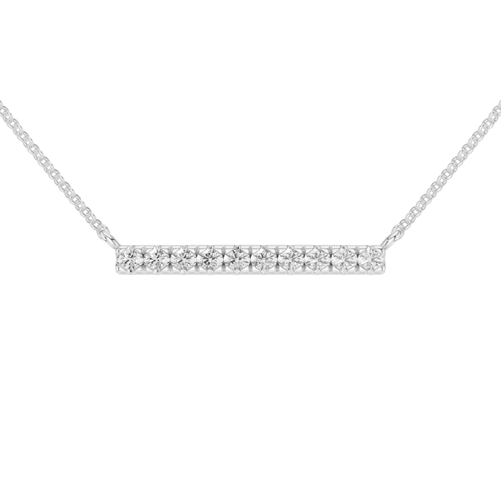 Diamond Bar Necklace