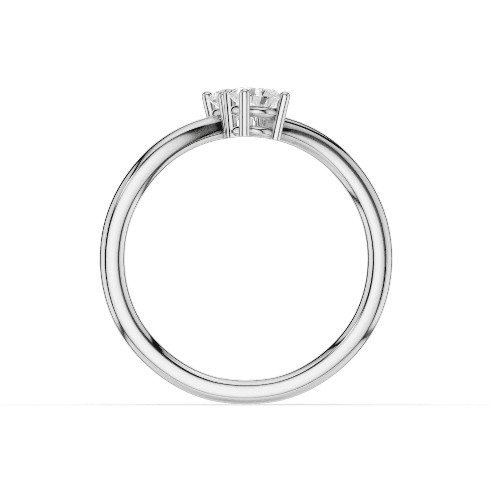 Round Cut Adjustable Toi et Moi Ring