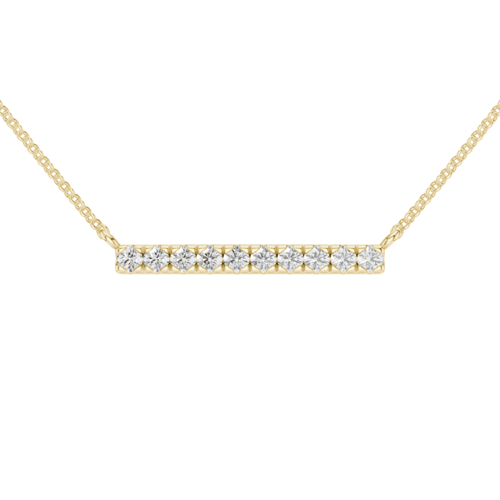 Diamond Bar Necklace