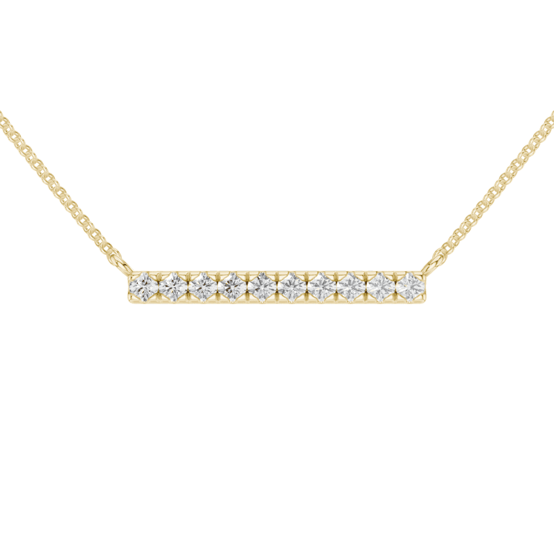 Diamond Bar Necklace