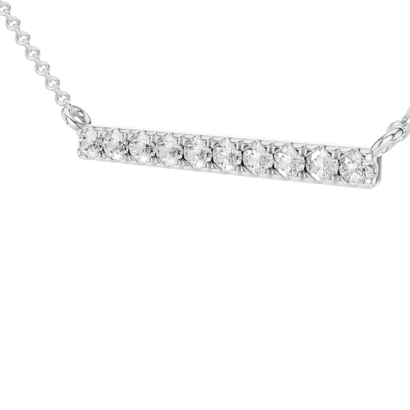 Diamond Bar Necklace