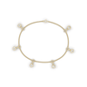 Round Cut Diamond Floating Charm Bracelet