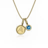 9ct Gold Topaz Letter Charm Necklace